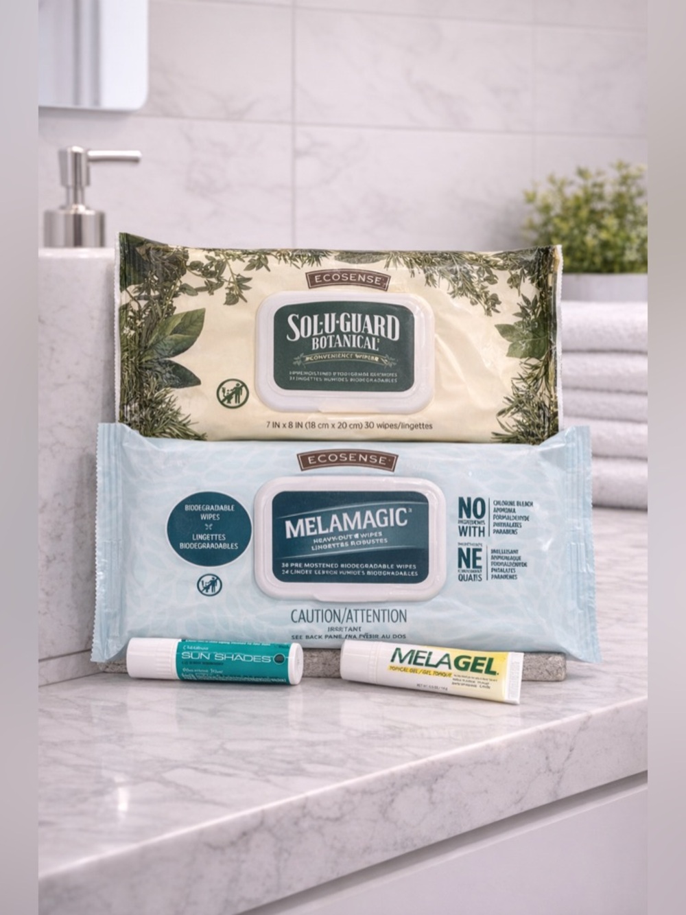 Melaleuca Bundle: Wipes + MelaGel + Sun Shades - New!
